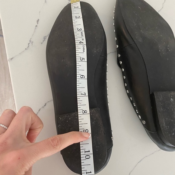 Bleechers and bond Arianna studded leather loafers slip on size 10 - Picture 6 of 12